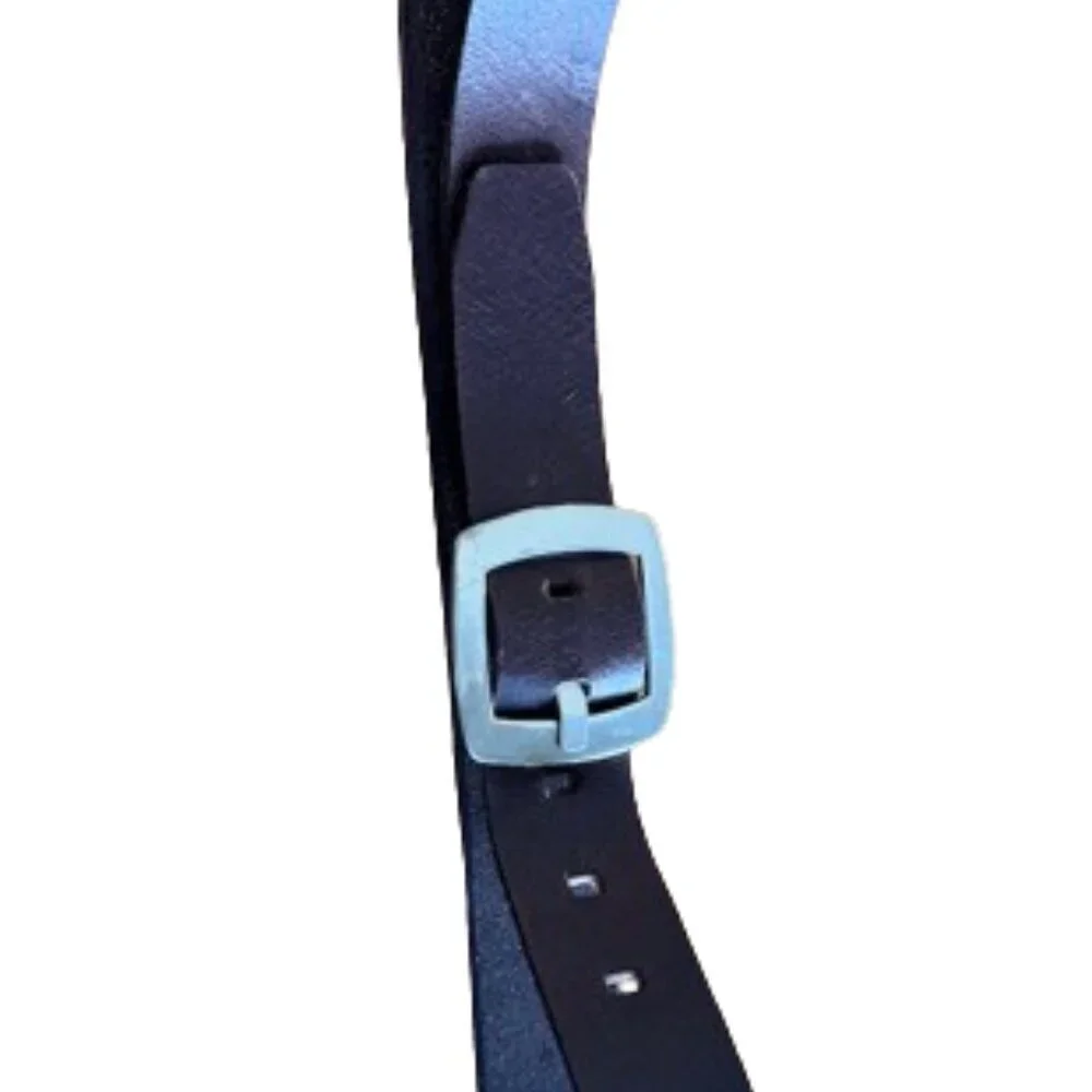 Men's XL fit 37-42 Calvin Klein Dark Brown Genuine Leather Business Casual Belt